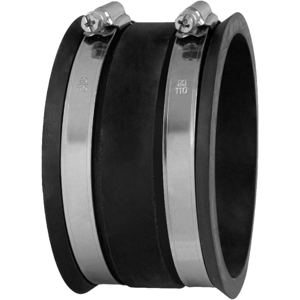 POWERTEC‎ 70149 4" Dust Control Flex Cuff with Steel Hose Clamps